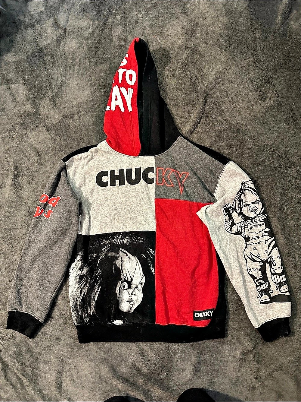 Chucky Frankenstein Color Block Jacket Size Medium